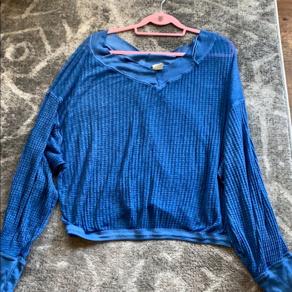 Blue Free people sweater